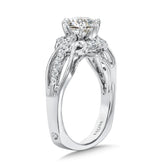 Vintage Six-Prong Milgrain Diamond Engagement Ring